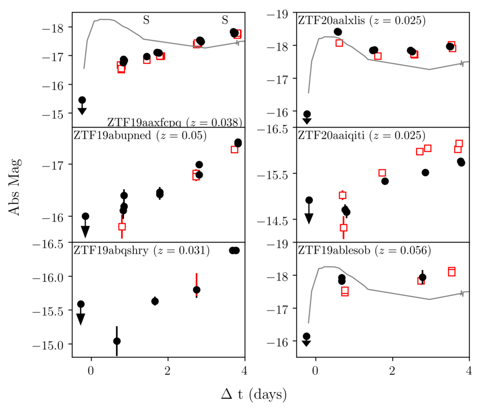 ZTF early light curve collage