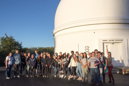 Visiting the P200 inch telescope